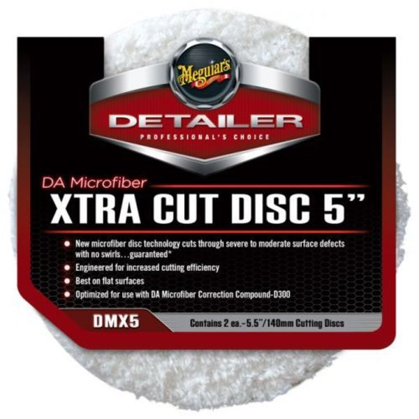 Meguiars DA MICROFIBER XTRA CUT DISC 5" 2PK MGDMX5